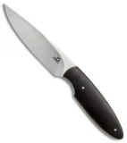 JD Van Deventer V2 Neck Knife Fixed Blade Ebony Wood (2.75" Satin)