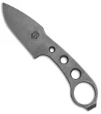 John Gray Custom Accomplice Drop Point Fixed Blade Knife Brown Cord (3" Acid SW)
