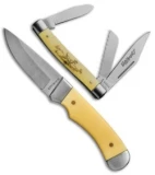 Schrade Old Timer 2016 Limited Edition Knife Gift Set Yellow Scrimshaw
