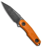 Stedemon Knife Co. Uncle One UB01 Fixed Blade Knife Orange G-10 (4.1" Black SW)