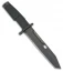 Extrema Ratio Fulcrum Bayonet Fixed Blade Knife Black Forprene (7" Black Serr)