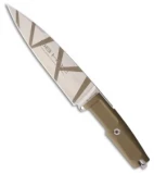 Extrema Ratio Psycho 19 Fixed Blade Knife Tan Forprene (7.875" Tan Camo)