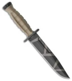 Extrema Ratio MK2.1 Desert Warfare Fixed Blade Knife Tan Forprene (7" Tan Camo)