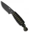 ESEE Knives Izula Black Survival  Neck Knife Black/OD Green Cord Wrapped Handle