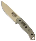 ESEE-5 Survival Fixed Blade Knife w/ Sheath (5.25" Desert Tan) ESEE-5P DT