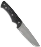 Entrek Wolf Fixed Blade Knife Black Micarta (4.00" Gray)