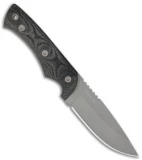 EnTrek Otter Fixed Blade Knife Black Micarta (4" Gray)