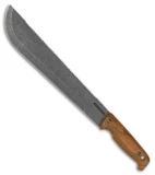 EKA Vine Thrasher Fixed Blade Knife Brown G-10 (11.875" Black Stonewash)