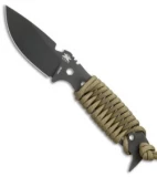 DPx H.E.S.T II Assault Survival Knife Coyote Brown Paracord Wrap (3.15" Gray)