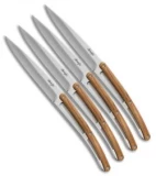 Deejo 9" Steak Knives w/ Olive Wood Handles - Set of 4