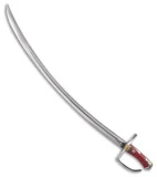 Cold Steel Polish Saber w/ Red Leather Scabbard (32" Satin) 88RPS