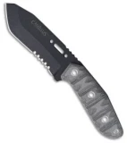 Camillus CK-9.5 Fixed Blade Knife Gray Micarta (4.75" Black) 19183