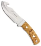 Camillus Les Stroud Aspero Gut Hook Fixed Blade Knife Olive Wood (4.75" Satin)