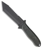 Camillus Heathen Fixed Blade Knife Black Canvas Micarta (5.5" Black) 19094