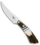 Buck Spur Heritage Collection Fixed Blade Knife Stag (3.25" Mirror)