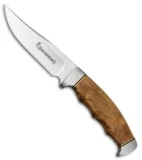 Browning Mountain Man Fixed Blade Knife Burl Wood (4.75" Satin) BR537