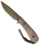 Behring Made Technical Duke Fixed Blade Knife Coyote G-10 (3" OD Cerakote)