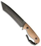 Behring Made Technical Bushido Fixed Blade Knife Coyote G-10 (6.75" Blued)