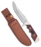 Bear & Son Fingergroove Skinner Fixed Blade Knife Rosewood (6" Satin) 277R
