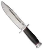Bark River Teddy II Fixed Blade Knife Black Canvas Micarta (8" A2 Satin)