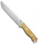 Bark River Bravo 2 Fixed Blade Knife Antique Ivory Canvas Micarta (7" A2 Satin)