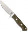 Bark River Huntsman Fixed Blade Knife Green Canvas Micarta (3.25" Satin)