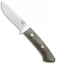 Bark River Classic Drop Point Knife Fixed Blade Green Micarta (3.75" Elmax)