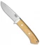 Bark River Classic Drop Point Knife Fixed Blade Ivory Micarta (3.75" Elmax)