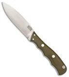Bark River Canadian Special Fixed Blade Knife Green Canvas Micarta (4.25" A-2)