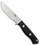 Bark River Gameskeeper Fixed Blade Knife Black Canvas Micarta (4.375" A-2)