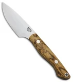 Bark River Kalahari Bushman Fixed Blade Knife Bocote Wood (3.25" Satin)