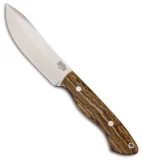Bark River Kalahari Hunter Fixed Blade Knife Bocote Wood (4.5" Satin)