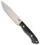 Bark River Sahara Hunter Fixed Blade Knife Black Canvas Micarta (5" Satin)
