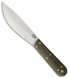 Bark River Hudson Bay Trade Fixed Blade Knife Green Micarta (5.5" A-2)