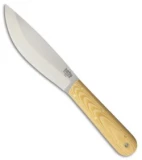 Bark River Hudson Bay Trade Fixed Blade Knife Antique Ivory Micarta (5.5" A-2)