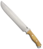 Bark River Bravo 3 Fixed Blade Knife Antique Ivory Micarta (12" CPM- 3V)