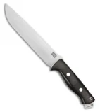 Bark River Bravo 2 Fixed Blade Knife Black Canvas Micarta (7" CPM-S35VN)