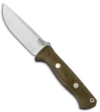 Bark River Knives Bravo 1 Fixed Blade Knife Green Canvas Micarta (4.25" CPM-3V)