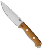 Bark River Bravo Vortex Rampless Fixed Blade Knife Natural Micarta (5.5" A-2)