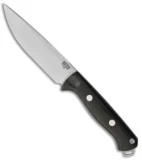 Bark River Bravo Vortex Rampless Fixed Blade Knife Black Micarta (5.5" A-2)