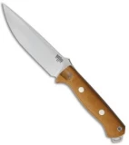 Bark River Bravo Vortex Fixed Blade Knife Natural Canvas Micarta (5.5" A-2)