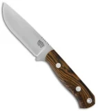 Bark River Bravo Necker II Fixed Blade Knife Bocote Wood (3.50" Satin)