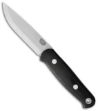 Bark River Bushcrafter II Fixed Blade Knife Black Canvas Micarta (4.5" CPM-3V)