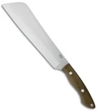 Bark River Dakkar Fixed Blade Knife Green Canvas Micarta (10" Satin A-2)