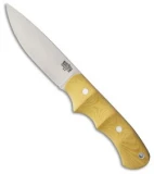 Bark River Trakker Companion Fixed Blade Antique Ivory Micarta (4.125" Satin)