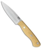 Bark River Mini Aurora Fixed Blade Knife Antique Ivory Micarta (3.675" Satin)