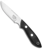 Bark River Adventurer Fixed Blade Knife Black Canvas Micarta (3.25" Elmax Satin)