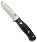 Bark River Snowy River Fixed Blade Knife Black Canvas Micarta (3.75" Satin)