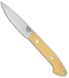 Bark River Bird & Trout Fixed Blade Knife Antique Ivory Micarta (3.625" Elmax)