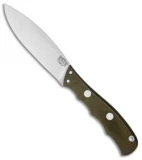 Bark River Canadian Special Fixed Blade Knife Green Canvas Micarta (4.25" 3V)